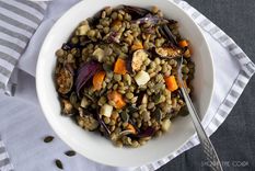 Probá esta ensalada de lentejas con verduras.