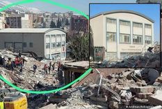 Evidencia: todo destruido menos el edificio de la Cámara de Arquitectos e Ingenieros de Kahramanmaras, según parece, fue bien construido. Foto: Dw.