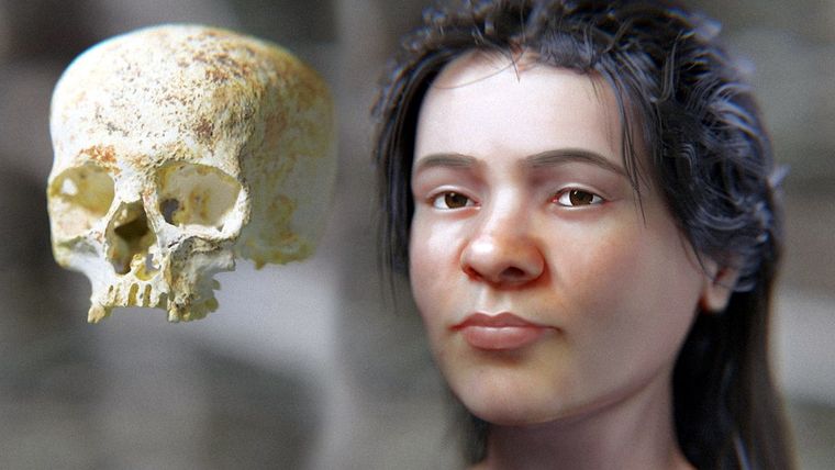 mujer Edad de Bronce Así quedó la reconstrucción facial de Ava. Foto: Arc-Team Brazil
