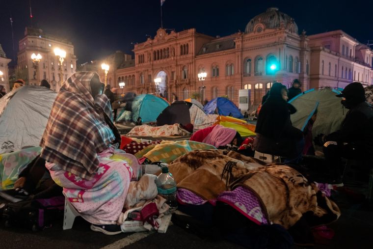 El jueves, a las 10, en Parque Lezama el Frente de Lucha Piquetero realizará un plenario con líderes de todo el país. Foto: Telam