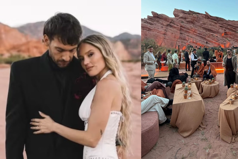 Nicole Pocoví y Federico Maran se casaron en la Reserva Natural de la Quebrada de las Conchas, en Salta. Nicole Pocoví y Federico Maran se casaron en la Reserva Natural de la Quebrada de las Conchas, en Salta.