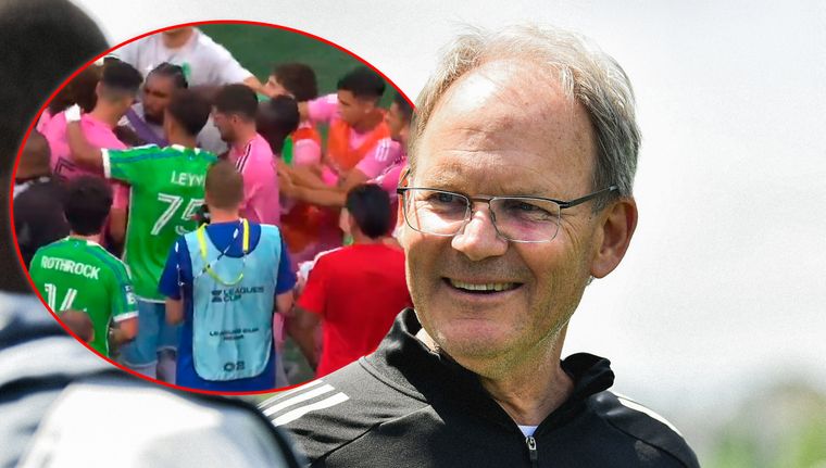 Brian Schmetzer, DT de Seattle, se refirió al escándalo tras vencer a Inter Miami.