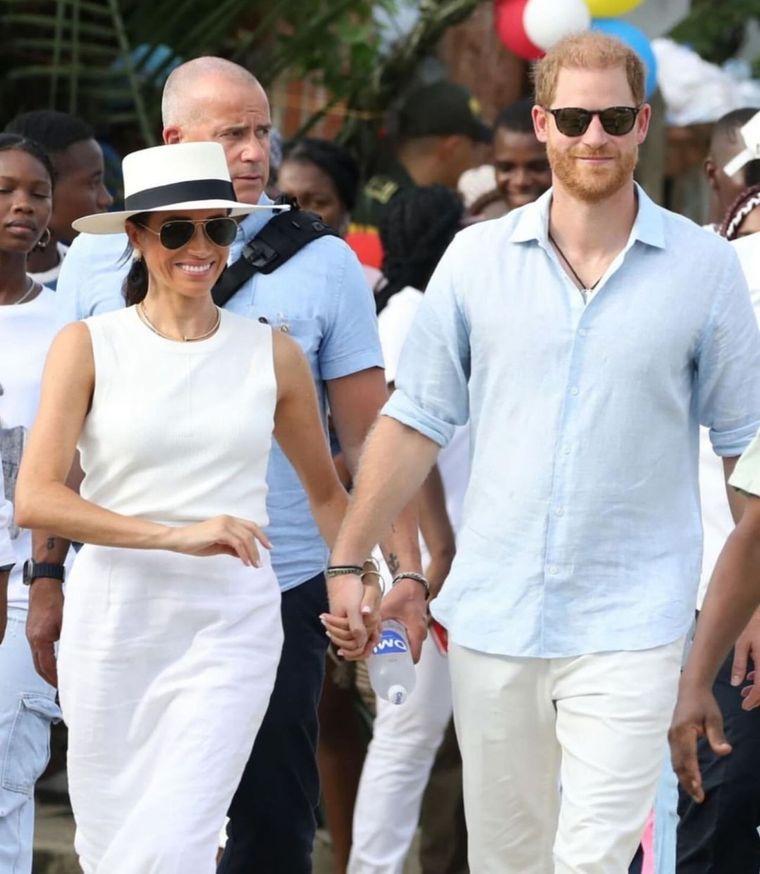 Meghan Markle dio una lección de estilo en Colombia y presentó las tendencias para esta primavera Foto: Instagram