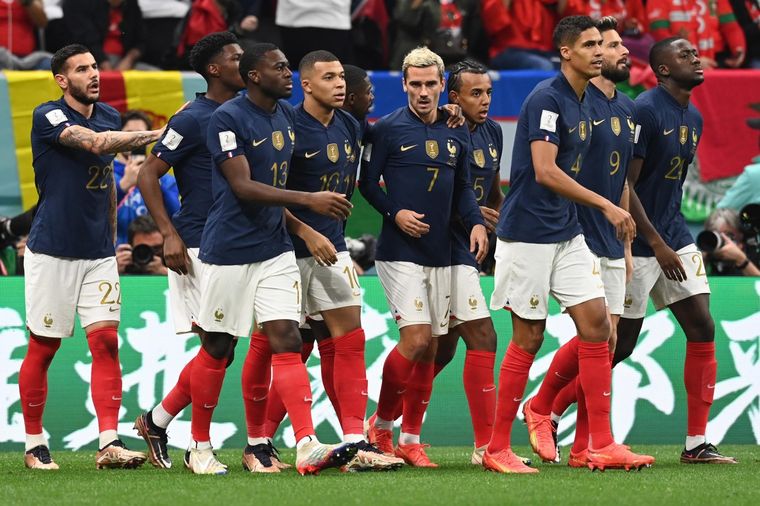 Francia venció a Marruecos por 2 a 0 en semifinales. Foto: EFE