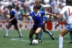 El 10 en el inolvidable partido contra Inglaterra. Foto: diagonales.com