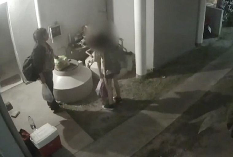 Se conoció el video del matrimonio detenido en la noche siguiente a la desaparición de Loan Foto: NA