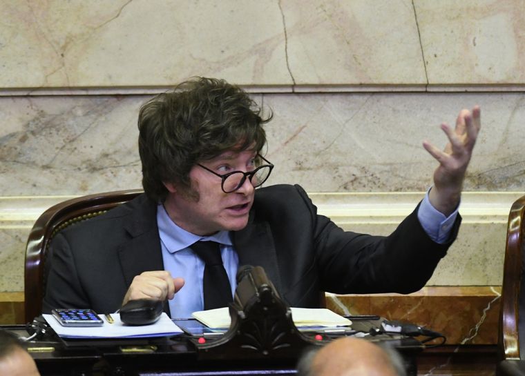 El diputado Javier Milei es un firme opositor del gasto público y anticipó una disparada de la inflación si se aprueba el Presupuesto 2023 tal cual salió de la cámara baja. Foto: Télam