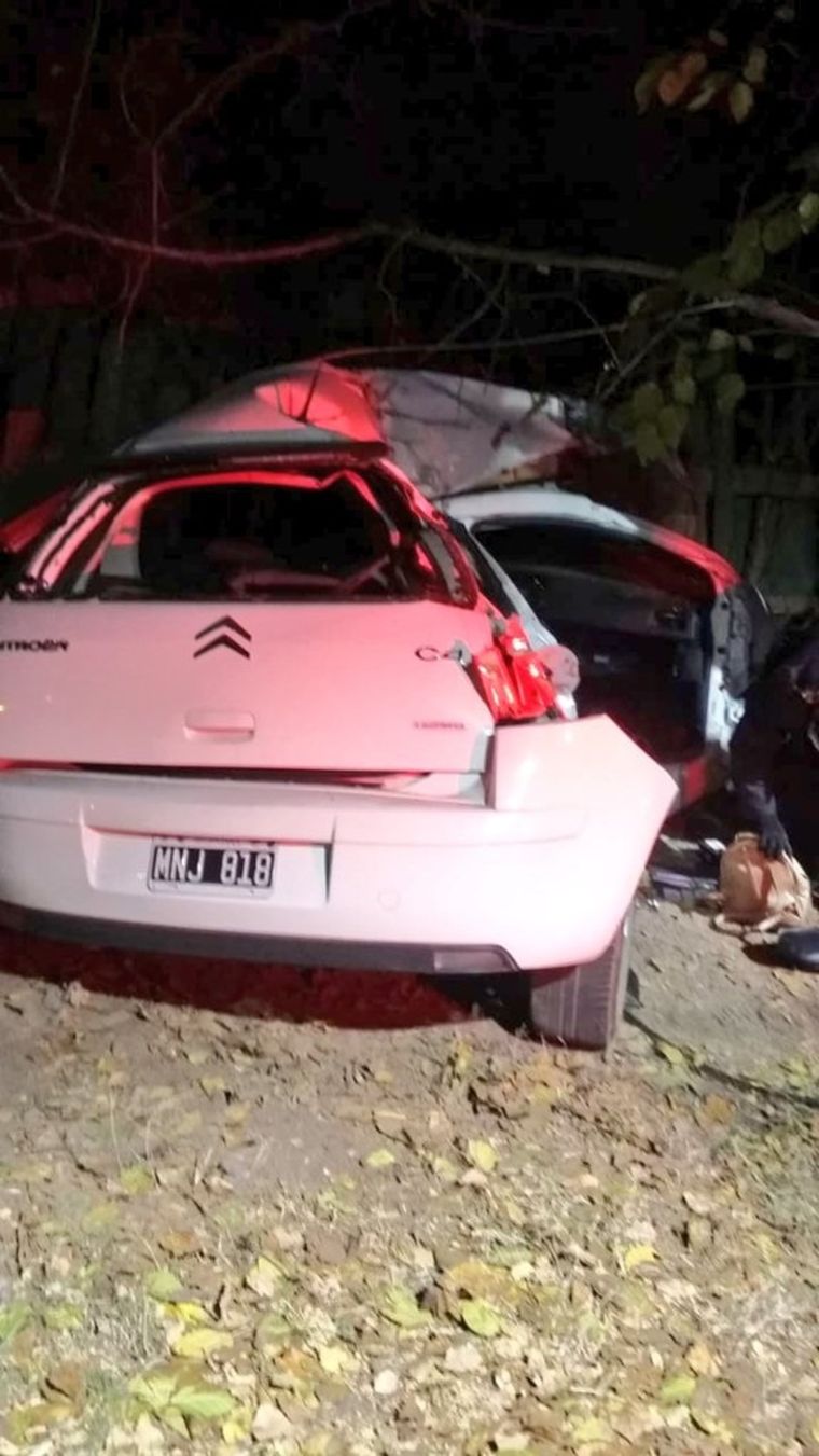 La conductora murió en el acto Foto: @matipascualetti