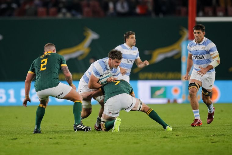 Los Pumas no pudieron contra los Springboks. Foto: Los Pumas