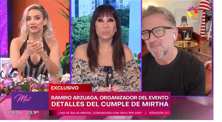 Ramiro, organizador del evento, confirmó el cantante que estará presente en el cumple de Mirtha Legrand. Ramiro, organizador del evento, confirmó el cantante que estará presente en el cumple de Mirtha Legrand.