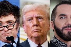 Los presidentes de Argentina, Javier Milei (en la imagen, a la izquierda), y el de El Salvador, Nayib Bukele (derecha), tendrán una relación estrecha con Donald Trump una vez este asuma la presidencia de Estados Unidos el 20 de enero, apuntan los expertos. Foto: Getty Images