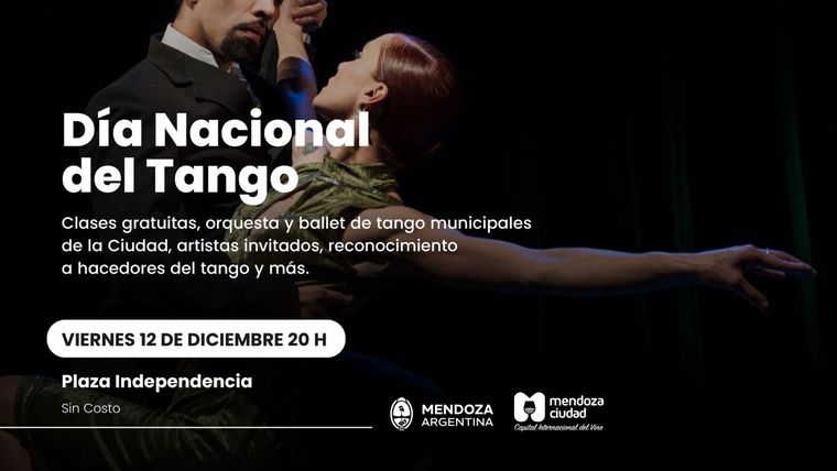 Tango en la plaza Independencia: la Ciudad de Mendoza prepara un evento especial y sin costo. Tango en la plaza Independencia: la Ciudad de Mendoza prepara un evento especial y sin costo.