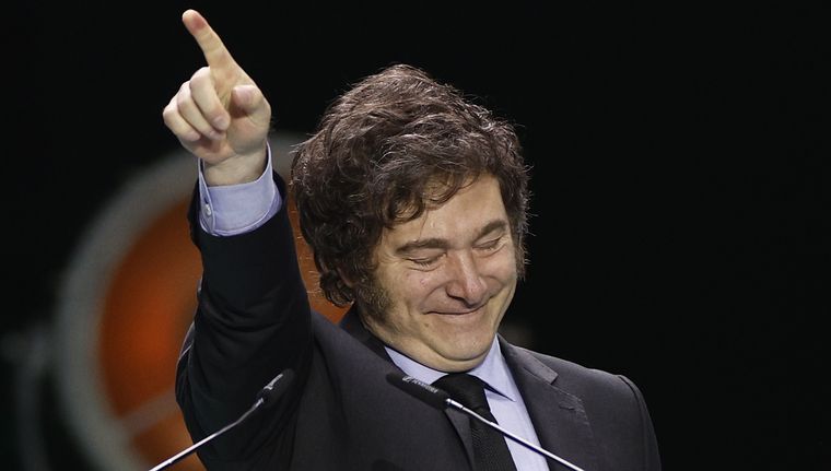 Javier Milei cantará este miércoles en el Luna Park Foto: EFE
