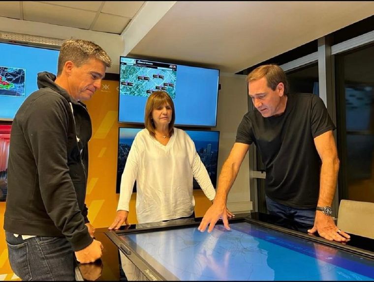 Encuentro en La Plata del Intendente Julio Garro con la titular del PRO, Patricia Bullrich, y el senador provincial Juan Pablo Allan. Foto: Prensa Municipalidad de La Plata