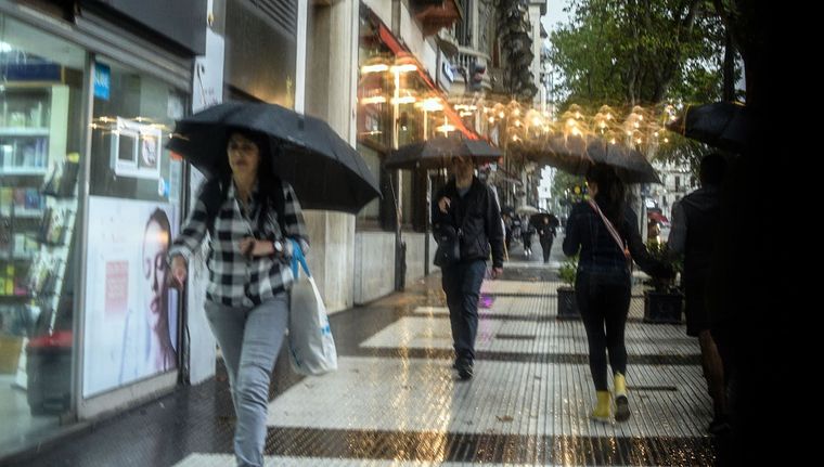 Domingo pasado por agua en el AMBA Foto: Juan Mateo Aberastain/MDZ