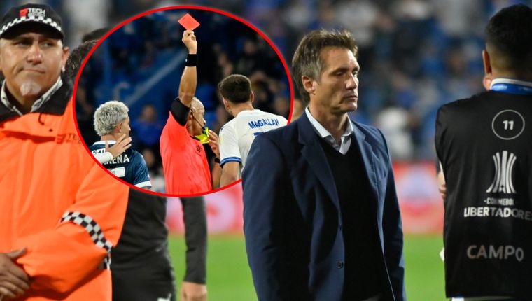 Guillermo Barros Schelotto habló del arbitraje de Sampaio en Vélez-Racing.