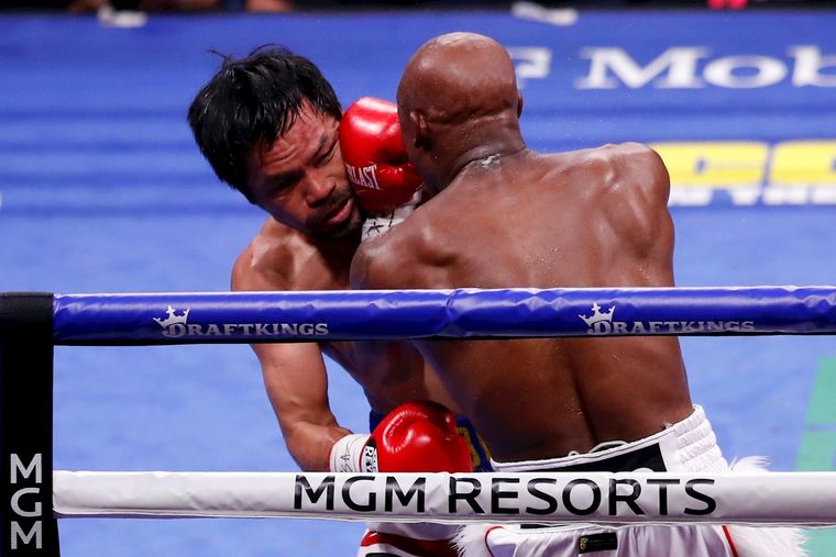 Ugas venció a Pacquiao por puntos Foto: EFE