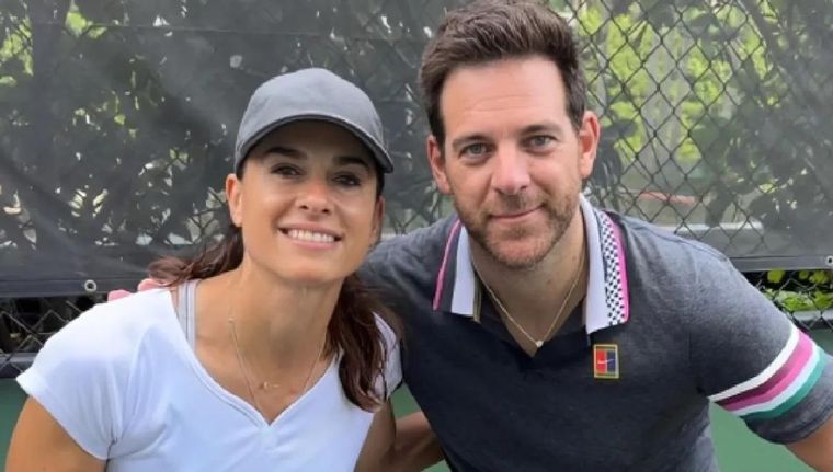 Gabriela Sabatini y Juan Martín Del Potro Foto: Redes Sociales