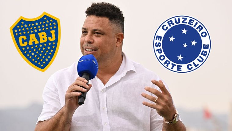Ronaldo ya saborea el cruce entre Boca y Cruzeiro. Foto: @Ronaldo y Paladar Negro