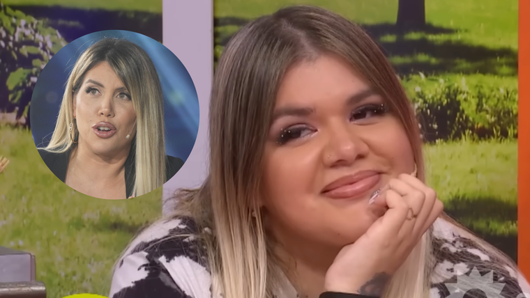 More Rial, filosa con Wanda Nara en su debut como panelista en El Trece. Foto: Captura El Trece