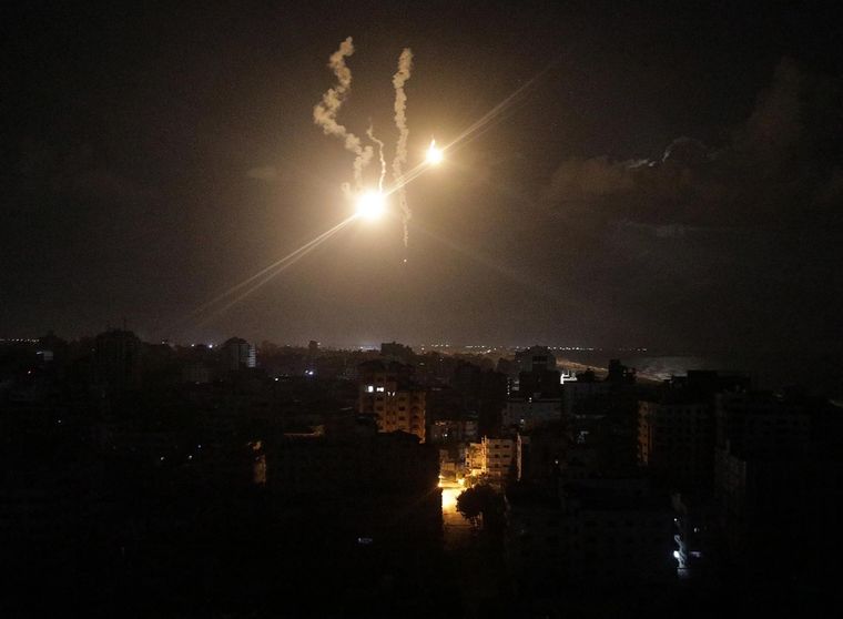 Franja de Gaza Fuerte amenaza a Israel de una larga batalla en la guerra de Medio Oriente Foto: EFE