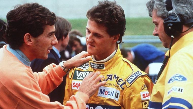 Senna y Schumacher tuvieron algunos cruces picantes Foto: publicada en As