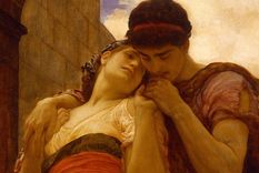 Casados, es el nombre de esta obra de Frederic Leighton de 1882, y -podría añadirse- obviamente enamorados, algo que acababa de ponerse de moda en los matrimonios. Foto: Getty Images