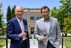 Alberto Arizu padre e hijo  en Finca el Paraíso de Bodega Luigi Bosca.