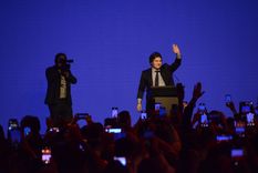 El presidente Javier Milei fue la principal estrella de la Conferencia Política de Acción Conservadora que congregó a la militancia de La Libertad Avanza junto a figuras de la derecha global. Foto: Juan Mateo Aberastain