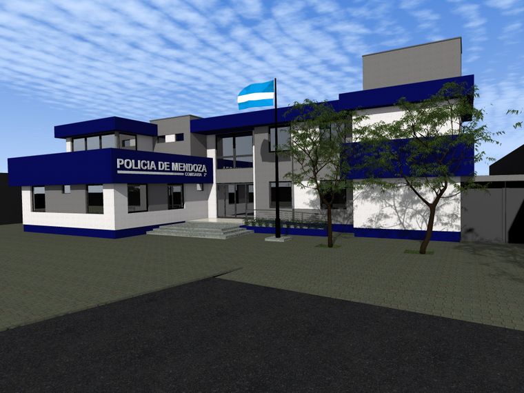 El frente del nuevo edificio por calle Junín. El frente del nuevo edificio por calle Junín.