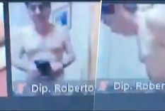 ahora en paraguay: un diputado aparecio desnudo en plena sesion
