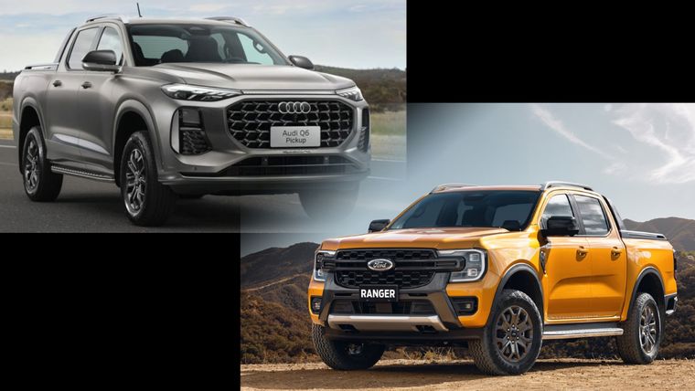Audi pick-up y Ford Ranger