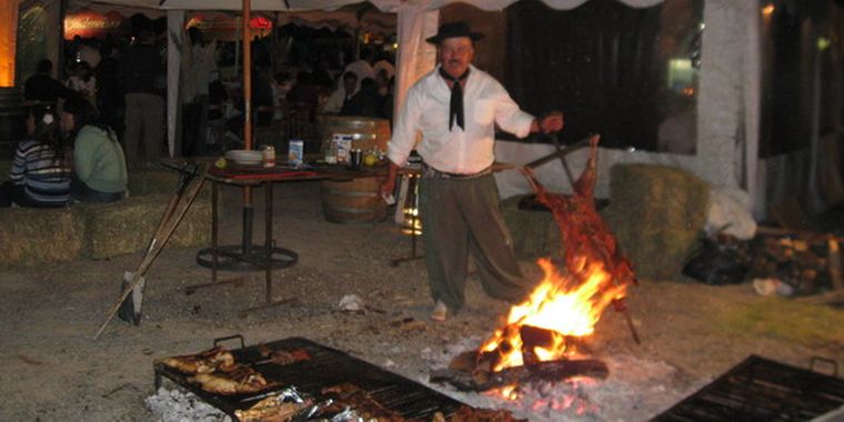 Alberto Pino parrillero de La Antigua Receta.