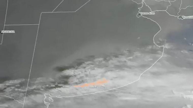 La nube de polvo llegó a Buenos Aires y afectó principalmente a localides de la Costa Atlántica.