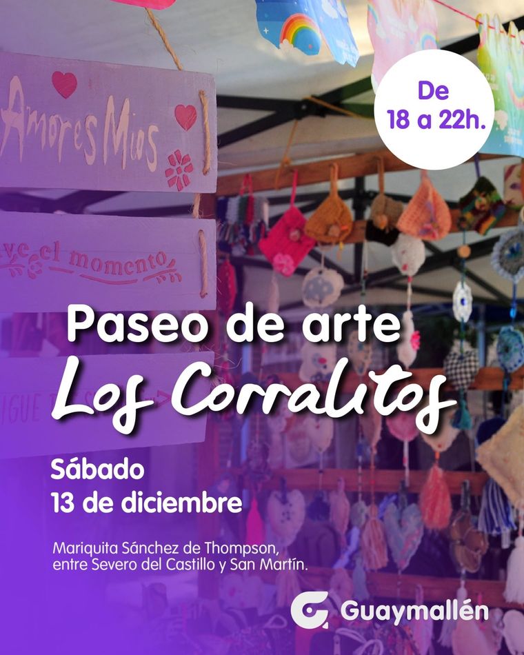 Guaymallén invita a la última edición anual del tradicional Paseo de Arte Los Corralitos. Guaymallén invita a la última edición anual del tradicional Paseo de Arte Los Corralitos.