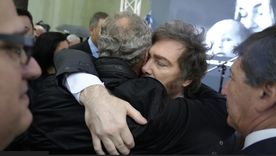 Javier Milei en el acto que organizó la Embajada de Israel. Javier Milei en el acto que organizó la Embajada de Israel.