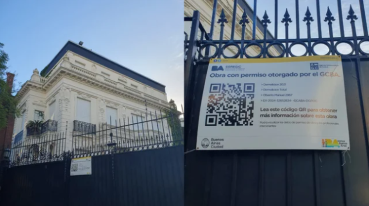 Se encuentra en una zona catalogada como de protección histórica y ambiental Foto: Noticias Argentinas