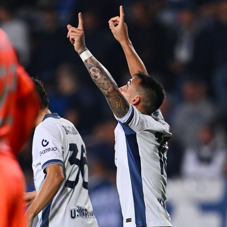 Lautaro Martínez convirtió un gol histórico. Foto: @Inter_es