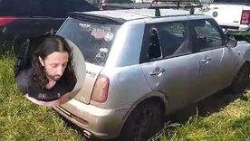 Se trata de un auto marca Lifan de color gris.