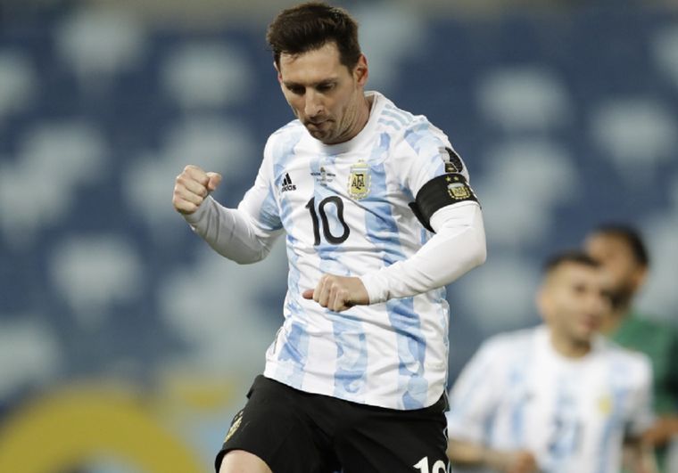 Messi y una inolvidable noche con la Selección. Foto: @Argentina