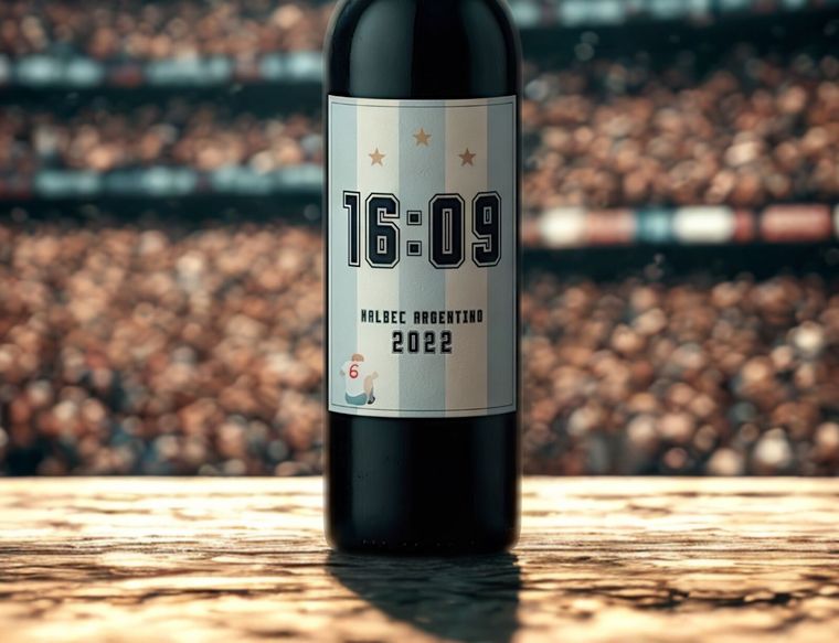 El vino del gol de Maradona a Inglaterra. Gentileza