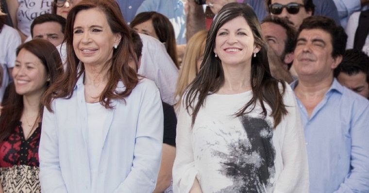 Fernanda Vallejos y Cristina Kirchner