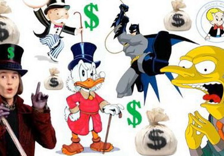 Millonarios de la ficción. Foto: web