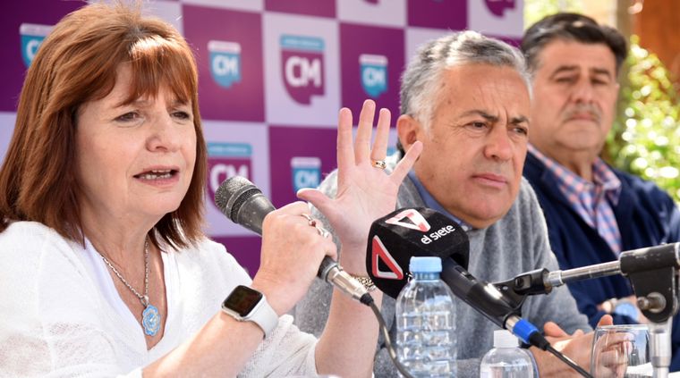 La presidenta del PRO, Patricia Bullrich, celebró el resultado de las elecciones. Foto: Prensa Cambia Mendoza