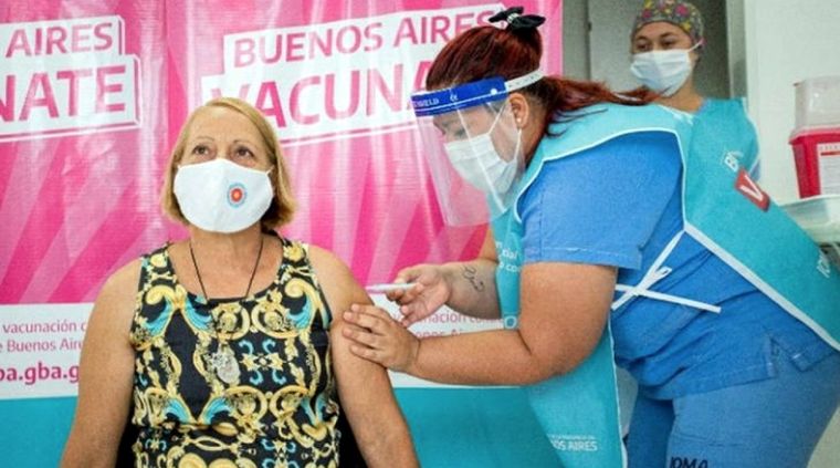 Vacunación en provincia de Buenos Aires, Argentina. Foto: Gba.gob.ar