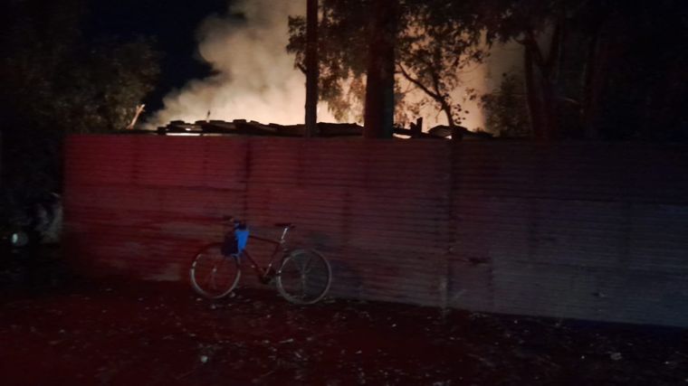 La casa incendiada Foto: gentileza