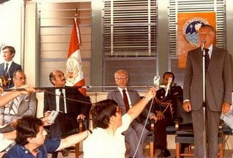 Fernando Belaúnde Terry, presidente peruano en 1982. Foto: Publicada en Infobae