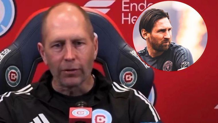 El DT de Chicago Fire se rindió ante los pies del capitán de la Selección argentina. Foto: captura de TV / Inter Miami