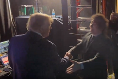 Donald Trump y Javier Milei tuvieron un breve encuentro en Washington Foto: Captura de pantalla