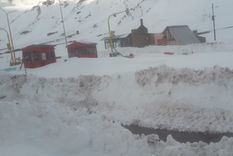 Así se encuentra el Paso Cristo Redentor este lunes Foto: Gentileza